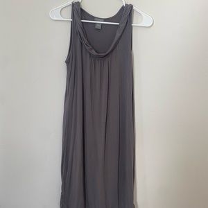 ann taylor gray cowl neck dress, size SP